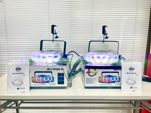 照明エフェクト ジェリーフィッシュIR×2台+シンクロDMX+リモコン