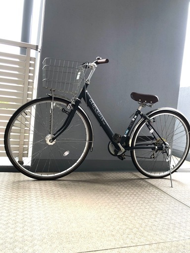 お譲り先決まりました‼️自転車27インチ　ジオクロスプラス ツヤケシブラック FV76BK [外装6段 ]