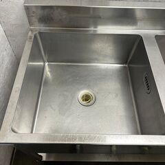 【Tanico】 タニコー ステンレス製 2槽シンク 厨房用品 業務用 W1500×D750×H800 Y0315