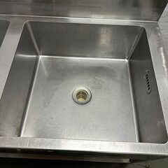 【Tanico】 タニコー ステンレス製 2槽シンク 厨房用品 業務用 W1500×D750×H800 Y0315