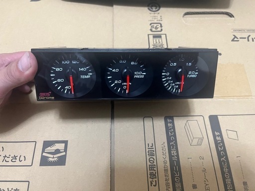 スバル　STI Genom 3連メーター一式