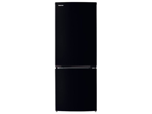東芝(TOSHIBA) 冷蔵庫 幅47.9㎝ 153L GR-U15BS(K) 2ドア 自動霜取り 右開きタイプ ひとり暮らし 省スペース 耐熱天板 2022年モデル セミマットブラック