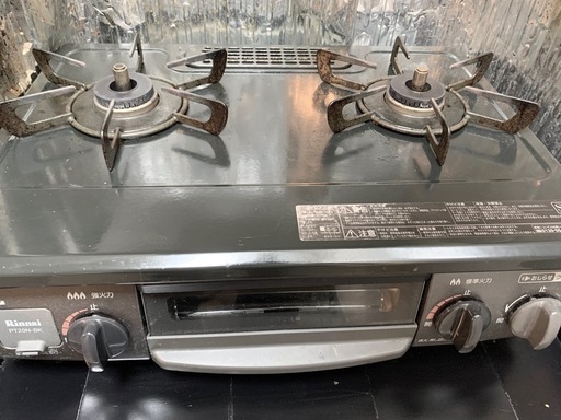 ガスコンロ　Rinnai PT20N-BK　　都市ガス\n