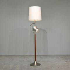 フロアスタンド 2灯 シェード新品 池田製作所 70年代ヴィンテージ