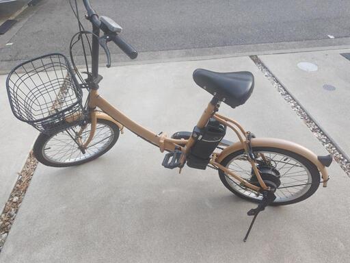 電動自転車折りたたみ　３年以内　黄色