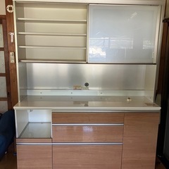 美品 パモウナ hettich ヘティヒ キッチンボード レンジボード 