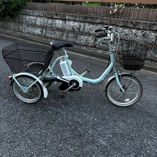電動アシスト自転車ブリヂストン ASSISTA 三輪ワゴン