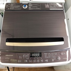 安心の1年保証付！！Hisense 全自動洗濯機 HW-DG80A 売ります！取りに
