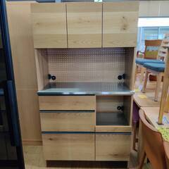 【愛品倶楽部柏店】末次家具工業 3枚扉キッチンボード オウル1000OP ソフトクローズ モイス