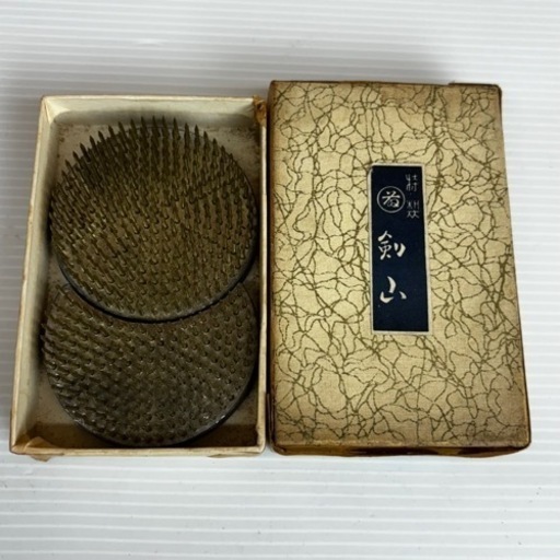 s0925604 剣山 特製 2個セット 華道 生花 花留め 花 花台 フラワー フラワーアレンジ 趣味 伝統工芸 盆花道具 中古品