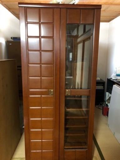 府中家具ナラ材洋服タンスたんすクローゼット収納棚なら材直接引取希望 府中家具 ワードローブ クローゼット 高級 民芸箪笥 収納 マルセイユ