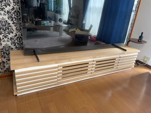 ◆早い方優先‼︎　オシャレ☆ サンキコーポレーション かなり大きめ テレビ台 ナチュラル 木製 テレビボード