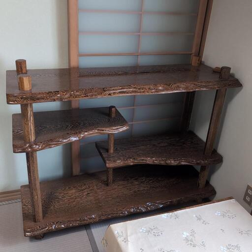 《10/12迄お引き取り可能の方限定》高級逸品　銘木鉄刀木　タガヤサン　和家具　純和室に　アンティーク