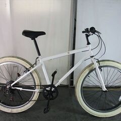 Ｄ782　★16800円★整備済み ファットバイク　中古自転車 【26インチ　白】