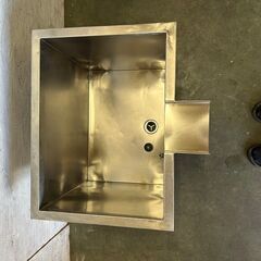 ステンレス製 1槽シンク ステンレスタンク 厨房 業務用 W450×D600×H530 Y0319