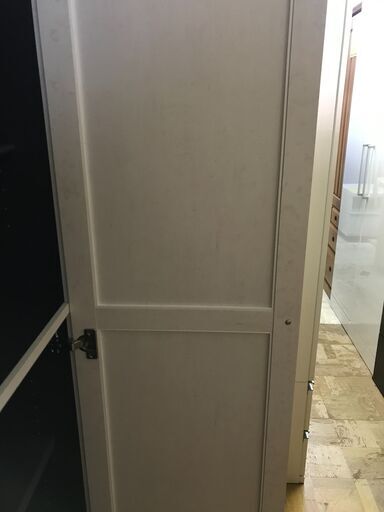 【FU968】★二枚扉 シューズボックス ホワイトナチュラル