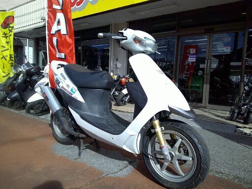 NO.5162　スズキ　ＺＺ　２サイクルエンジン　ＪＭＣＡ公認マフラー　１２インチホイール　リヤスポイラー　ホワイト