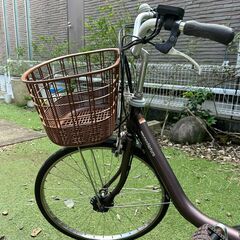 電動アシスト自転車 ヤマハ(YAMAHA) パス ナチュラ エス(PASS Natura S)  24インチ 色：ブラウン　2011年購入