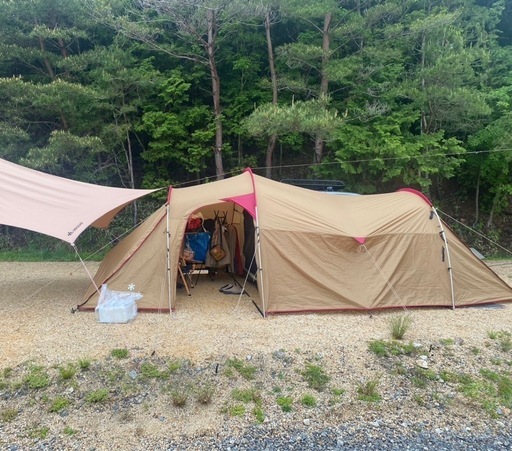 キャンプ　スノーピークテント