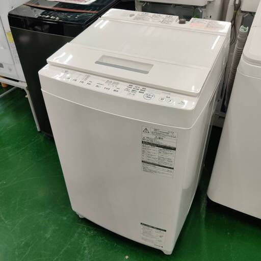 【愛品倶楽部柏店】 分解洗浄済★保証充実 東芝 (TOSHIBA) 2018年製 7.0kg 全自動洗濯機 AW-7D7(W) ZABOON インバーター搭載 低振動・低騒音設計