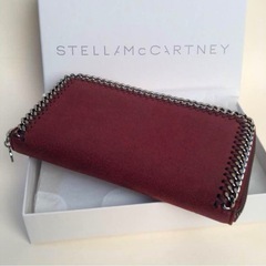 ステラマッカートニー  ファラベラ  ジップアラウンド 長財布 エンジ