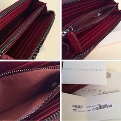 ステラマッカートニー  ファラベラ  ジップアラウンド 長財布 エンジ
