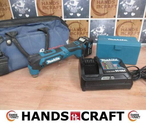 マキタ makita TM30D マルチツール 中古品 バッテリ10.8V 4.0Ah一個/充電器/刃付 ※ケース袋専用ではないです(袋中川剥げ有) 【ハンズクラフト宜野湾店】