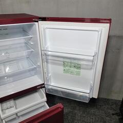 🙇‍♂️h061004売約済み❌6550‼️配送設置は無料🙌‼️ルージュレッド✨AQUA 168L 2ドア 冷蔵庫