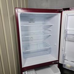 🙇‍♂️h061004売約済み❌6550‼️配送設置は無料🙌‼️ルージュレッド✨AQUA 168L 2ドア 冷蔵庫
