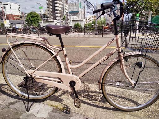 ♪ジモティー特価♪夜も安心！！LEDオートライト付きママチャリ 26