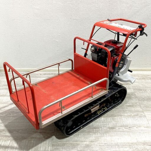 一発始動 筑水キャニコム 小型クローラ運搬車 BP30 最大積載量180㎏ 手動ダンプ リコイル/ガソリン 積込アユミ板貸し出し可/近隣配送有  A1DW0501