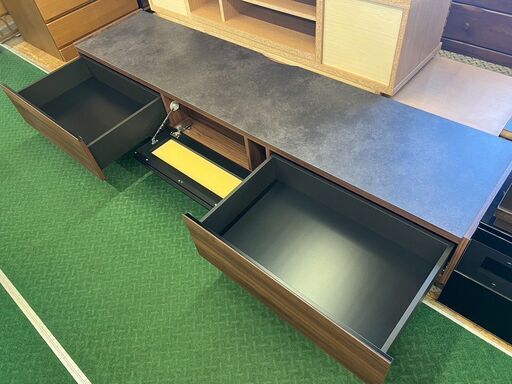 愛品館八千代店】パモウナ ローボード 石目柄 桜屋工業のCHERRY(チェリー)