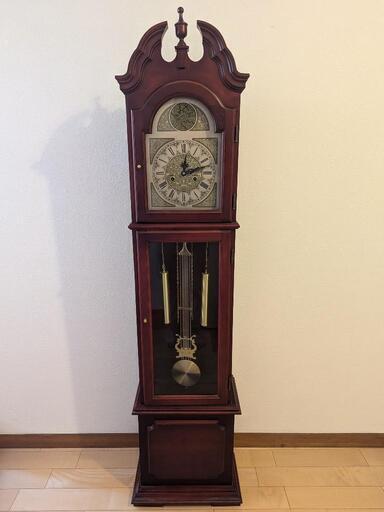 [基本動作OK] Tempus Fugit 柱時計 振り子時計 全高173cm ホールクロック レトロ アンティーク