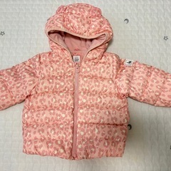 babyGAP ヒョウ柄ピンク ダウン