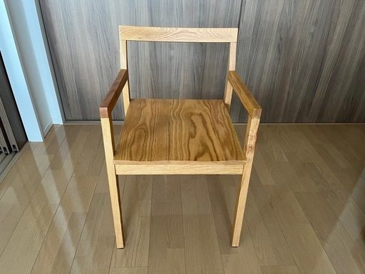 【2脚セット】超美品5万6千円相当　ダイニングチェア　オーク材　ライフファニチャー