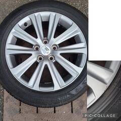 210系クラウン後期純正ホイールとタイヤのセットです