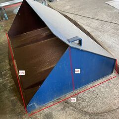 【愛知・直接引取り限定】フォークリフト用バケット　アタッチメント　中古・錆、汚れ有り 愛知・直接引取り限定】フォークリフト用バケット アタッチメント 中古