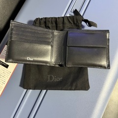 中古 Dior トロッター 二つ折り財布 小銭入れ有 メンズ ディオール・オム Christian Dior クリスチャンディオール