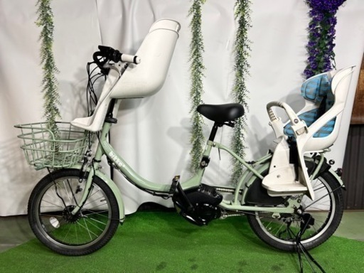 No.231 ブリヂストン BRIDGESTONE 電動アシスト自転車 bikke 2 e（ビッケ ツー e） 3人乗り対応 20型 内装3段変速整備済み