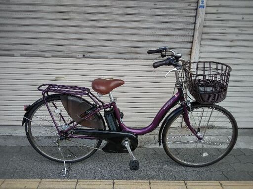 [YAMAHA]PAS Natura(パス ナチュラ)26吋 電動アシスタ自転車 8.7Ahバッテリー+充電器+キー2本付(パープル)