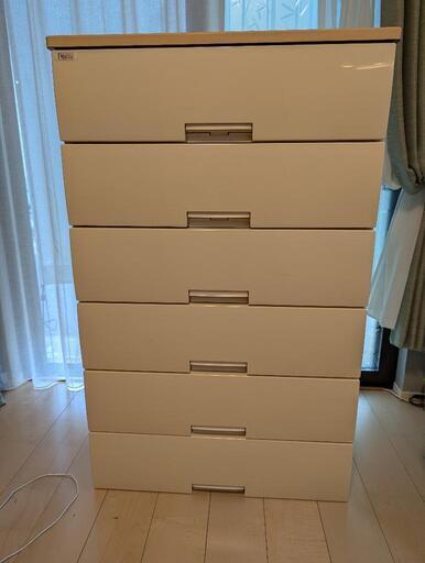 最後です→値下げ→Fits チェスト トップウッド 6段