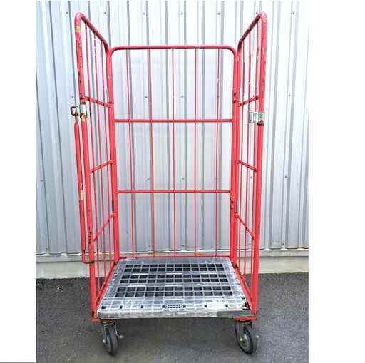 【決まりました】引っ越し 資材運搬 荷物保管『 カゴ台車 ロールボックス 850x650xH1700 5台有り』 USED♪