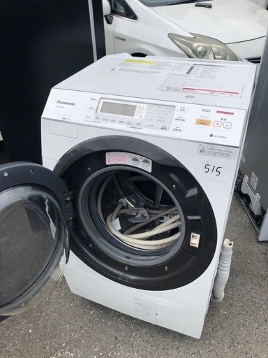 NO 515 福岡市内配送設置無料✨　パナソニック Panasonic ドラム式電気洗濯乾燥機（10.0kg） 左開き 温水泡洗浄 エコナビ搭載 ノーブルシャンパン NA-VX8600L