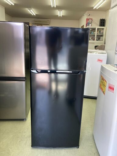 【リサイクルショップ　ピカソ　小松原】2022年製 ハイアール Haier 2ドア 130L 右開き 冷蔵庫 ブラック JR-N130B★3613★
