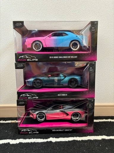 新品・未開封 (3台セット)Jada Toys 1/24 PINK SLIPS\n