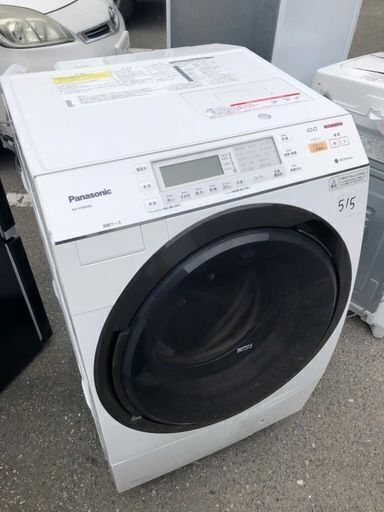NO 515 ★福岡市内配送設置無料★　パナソニック Panasonic ドラム式電気洗濯乾燥機（10.0kg） 左開き 温水泡洗浄 エコナビ搭載 ノーブルシャンパン NA-VX8600L