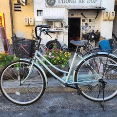 ママチャリ　２６インチ　カゴ　ライト　付き　シルバー　配達可能 ママチャリ 26インチ 美品 ライト カゴ 付き 配達可能