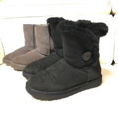 UGG🥾黒灰色2点セット