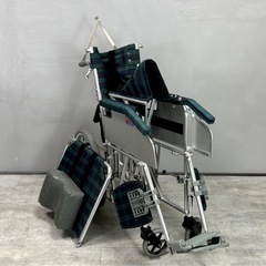 車椅子 介助式 山陽ウィールチェアー 折り畳み 大型 ワイドサイズ 大きいサイズ 介護 ■兵庫県姫路市から A24-189