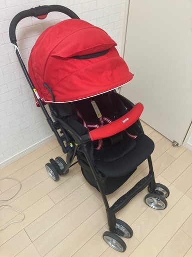 【上美品】アップリカ エアリア 4.8㎏ 軽量 両対面 ハイシート